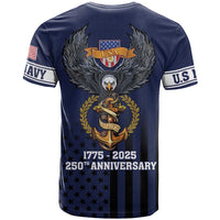 America 250th Anniversary Eagle T Shirt Patriotic USA Flag - Wonder Print Shop