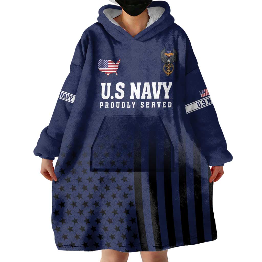 America 250th Anniversary Eagle Wearable Blanket Hoodie Patriotic USA Flag - Wonder Print Shop