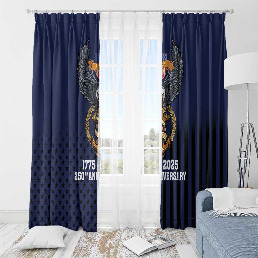 America 250th Anniversary Eagle Window Curtain Patriotic USA Flag - Wonder Print Shop