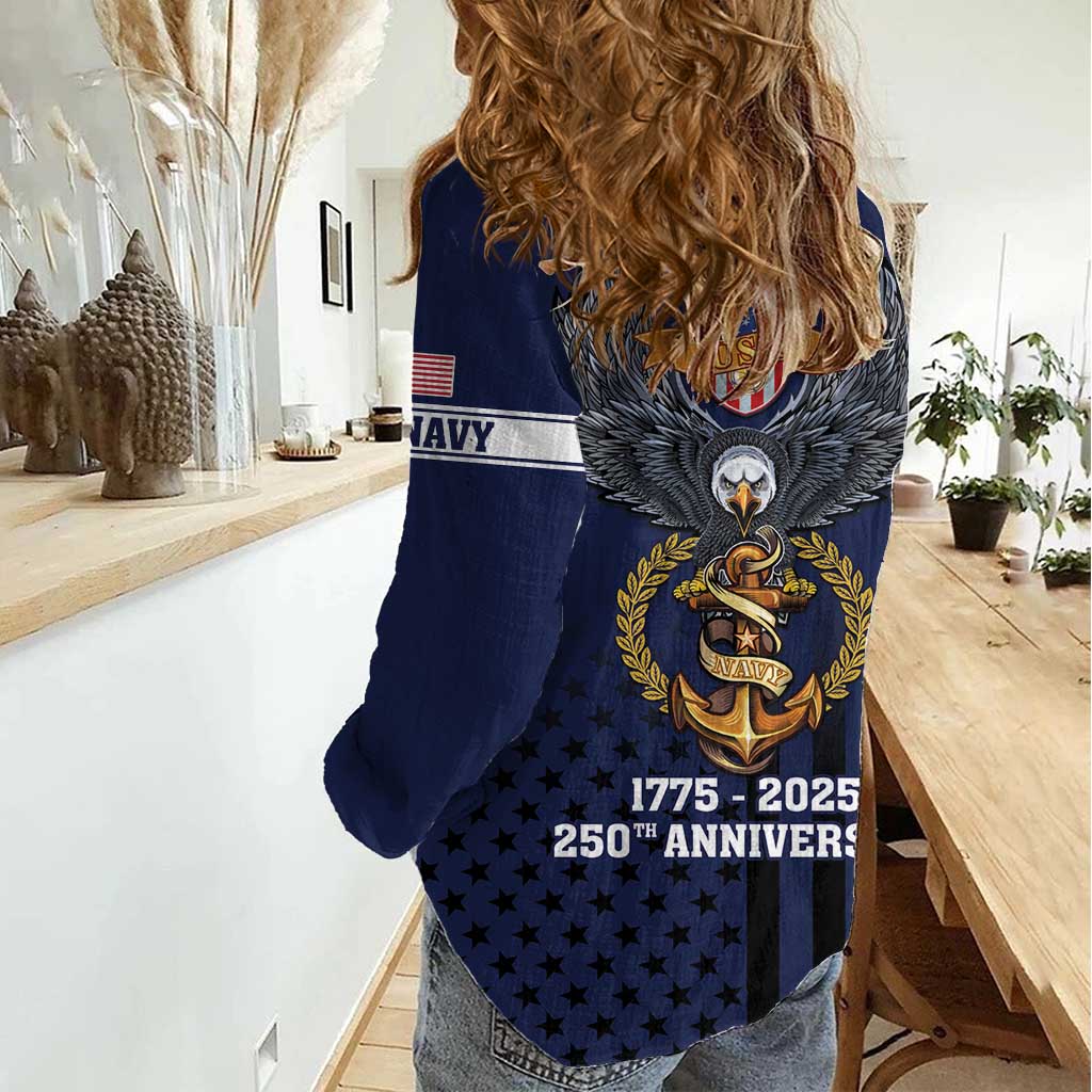 America 250th Anniversary Eagle Women Casual Shirt Patriotic USA Flag - Wonder Print Shop