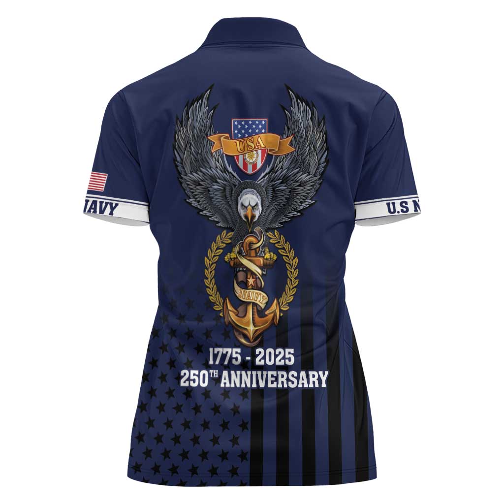 America 250th Anniversary Eagle Women Polo Shirt Patriotic USA Flag - Wonder Print Shop