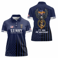 America 250th Anniversary Eagle Women Polo Shirt Patriotic USA Flag - Wonder Print Shop