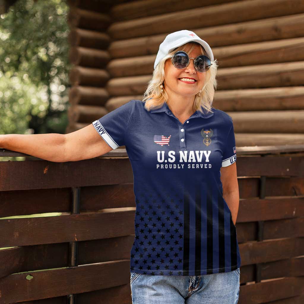 America 250th Anniversary Eagle Women Polo Shirt Patriotic USA Flag - Wonder Print Shop