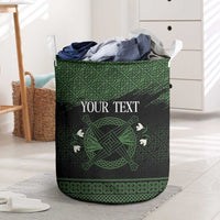 Personalized Imbolc Blessed Celtic Knot Laundry Basket Brigids Cross Symbol - Wonder Print Shop