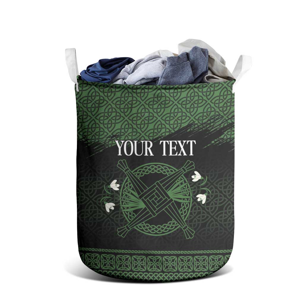 Personalized Imbolc Blessed Celtic Knot Laundry Basket Brigids Cross Symbol - Wonder Print Shop