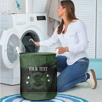 Personalized Imbolc Blessed Celtic Knot Laundry Basket Brigids Cross Symbol - Wonder Print Shop