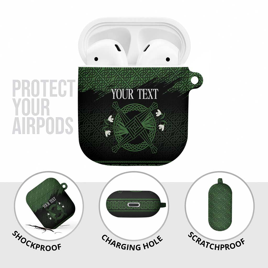 Personalized Imbolc Blessed Celtic Knot AirPods Case Brigids Cross Symbol - Wonder Print Shop