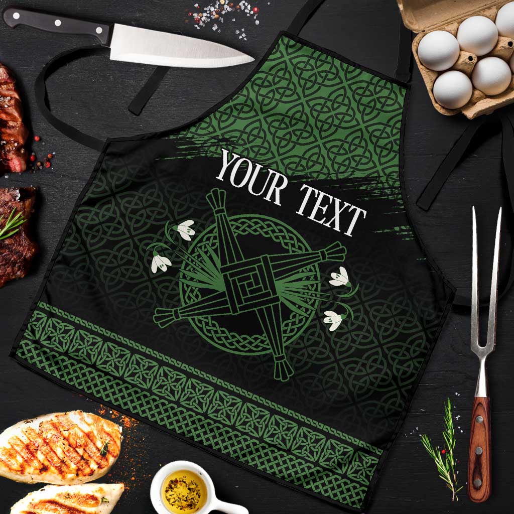 Personalized Imbolc Blessed Celtic Knot Apron Brigids Cross Symbol - Wonder Print Shop