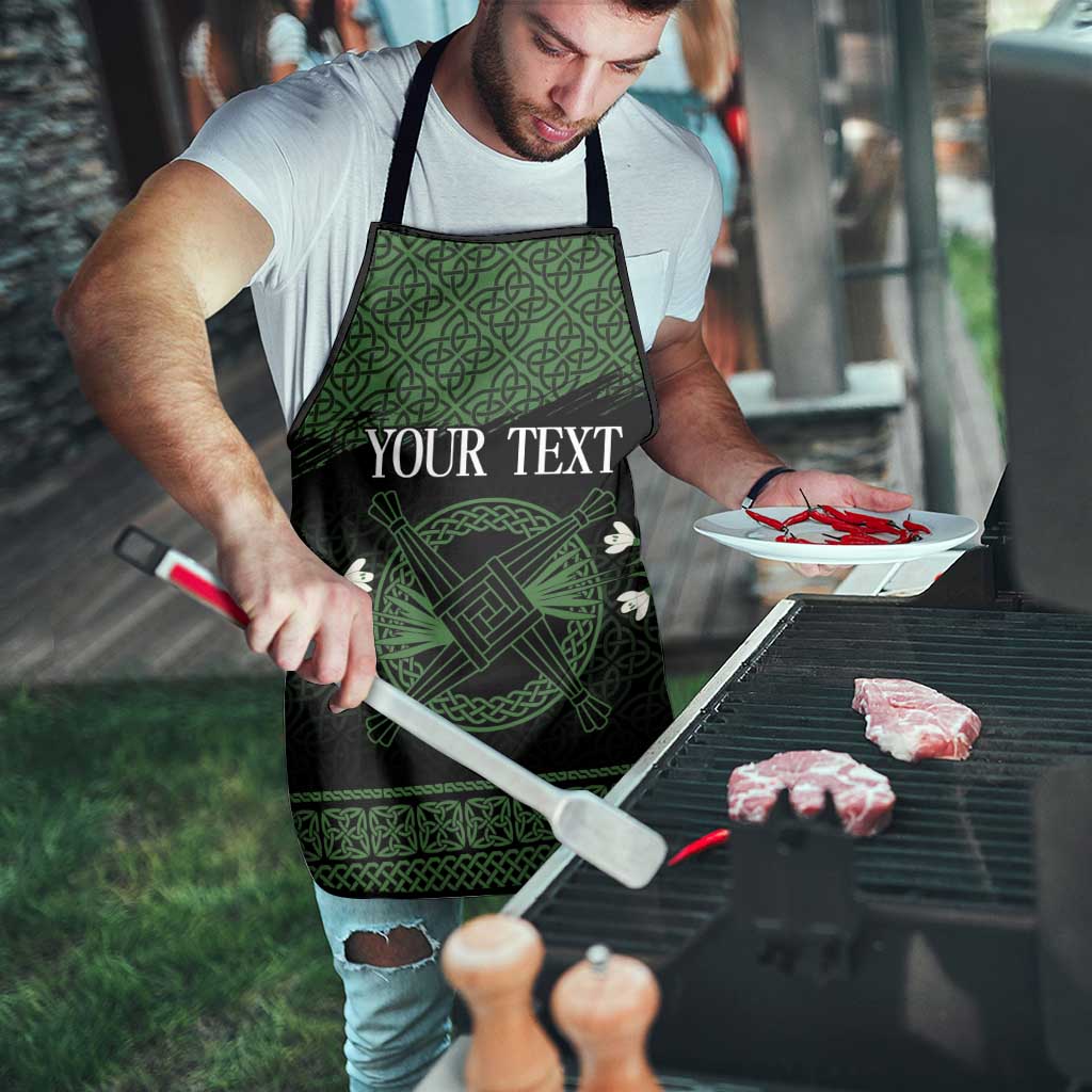 Personalized Imbolc Blessed Celtic Knot Apron Brigids Cross Symbol - Wonder Print Shop