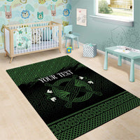 Personalized Imbolc Blessed Celtic Knot Area Rug Brigids Cross Symbol - Wonder Print Shop
