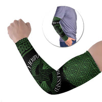 Personalized Imbolc Blessed Celtic Knot Arm Sleeves Brigids Cross Symbol - Wonder Print Shop