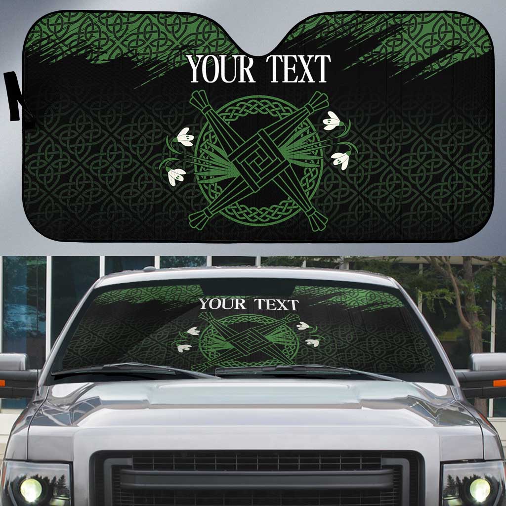 Personalized Imbolc Blessed Celtic Knot Auto Sun Shade Brigids Cross Symbol - Wonder Print Shop