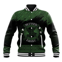 Personalized Imbolc Blessed Celtic Knot Baseball Jacket Brigids Cross Symbol - Wonder Print Shop