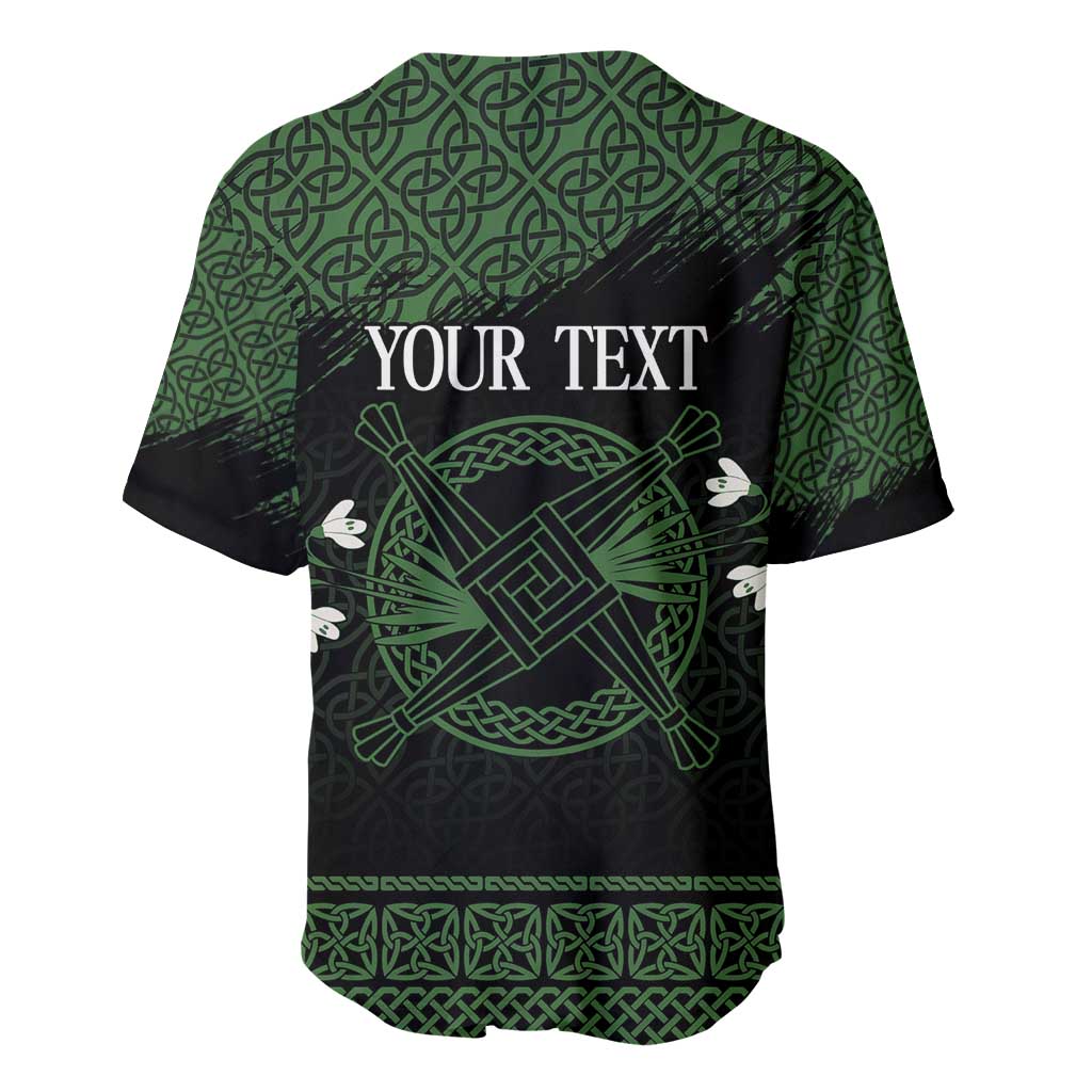 Personalized Imbolc Blessed Celtic Knot Baseball Jersey Brigids Cross Symbol - Wonder Print Shop