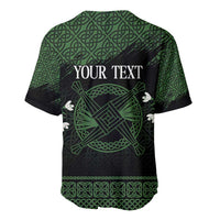 Personalized Imbolc Blessed Celtic Knot Baseball Jersey Brigids Cross Symbol - Wonder Print Shop
