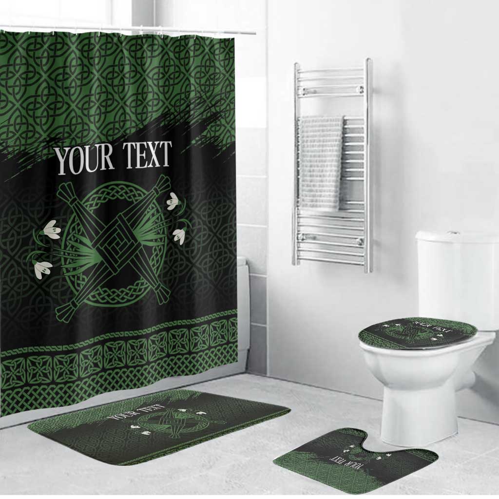 Personalized Imbolc Blessed Celtic Knot Bathroom Set Brigids Cross Symbol - Wonder Print Shop