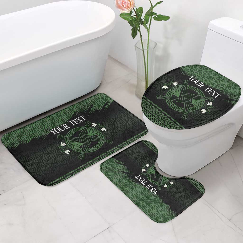Personalized Imbolc Blessed Celtic Knot Bathroom Set Brigids Cross Symbol - Wonder Print Shop