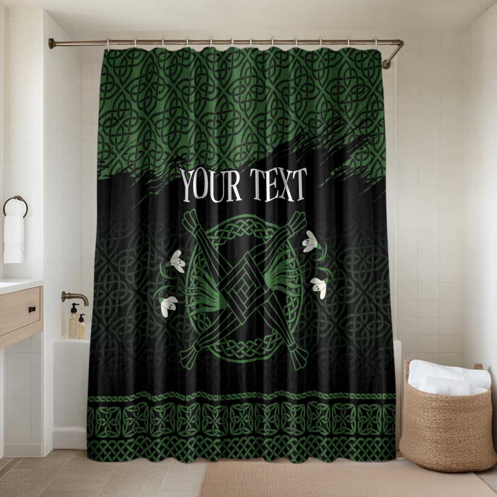 Personalized Imbolc Blessed Celtic Knot Bathroom Set Brigids Cross Symbol - Wonder Print Shop