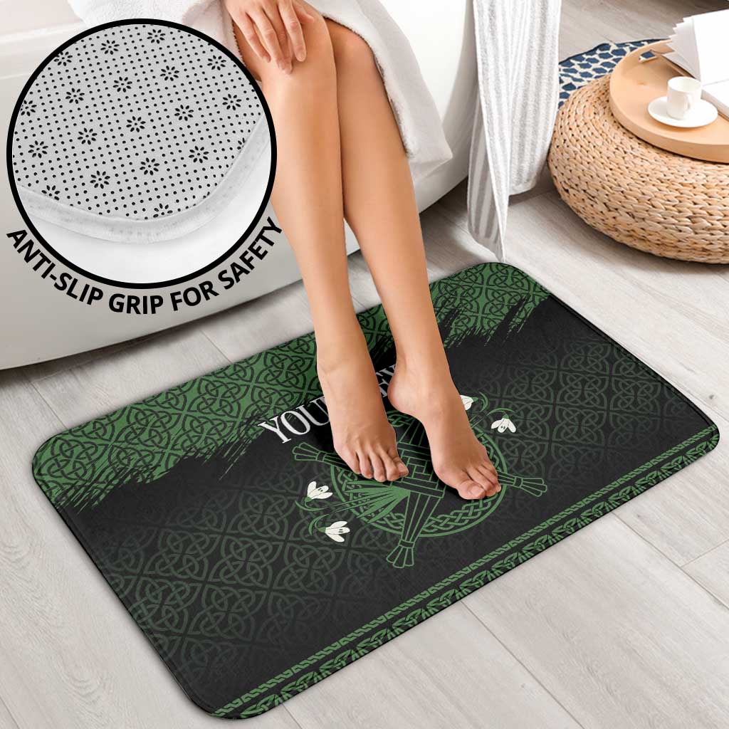 Personalized Imbolc Blessed Celtic Knot Bathroom Set Brigids Cross Symbol - Wonder Print Shop