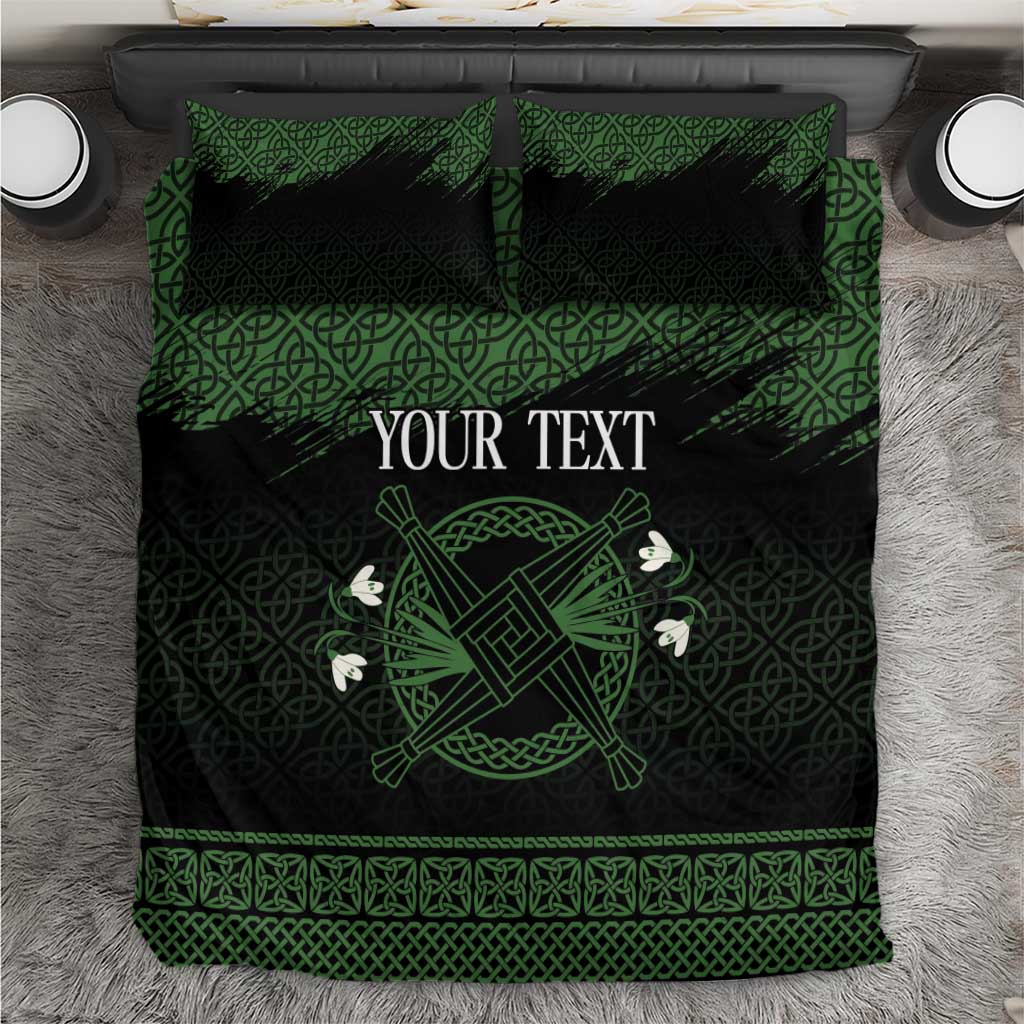 Personalized Imbolc Blessed Celtic Knot Bedding Set Brigids Cross Symbol - Wonder Print Shop