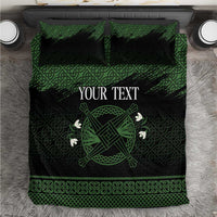 Personalized Imbolc Blessed Celtic Knot Bedding Set Brigids Cross Symbol - Wonder Print Shop