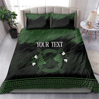 Personalized Imbolc Blessed Celtic Knot Bedding Set Brigids Cross Symbol - Wonder Print Shop