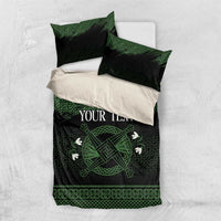 Personalized Imbolc Blessed Celtic Knot Bedding Set Brigids Cross Symbol - Wonder Print Shop