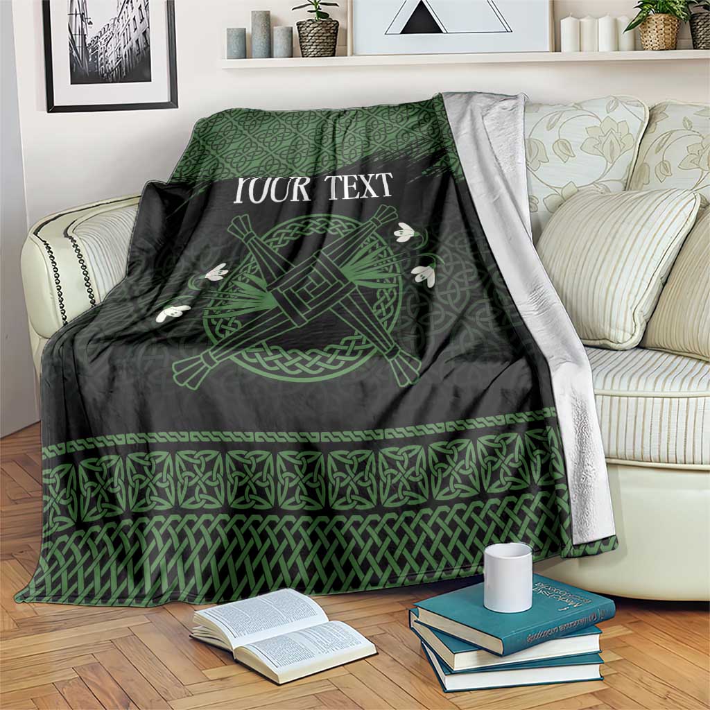 Personalized Imbolc Blessed Celtic Knot Blanket Brigids Cross Symbol - Wonder Print Shop