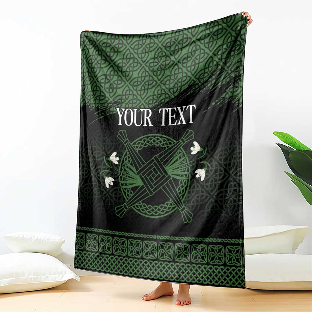 Personalized Imbolc Blessed Celtic Knot Blanket Brigids Cross Symbol - Wonder Print Shop