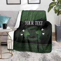 Personalized Imbolc Blessed Celtic Knot Blanket Brigids Cross Symbol - Wonder Print Shop