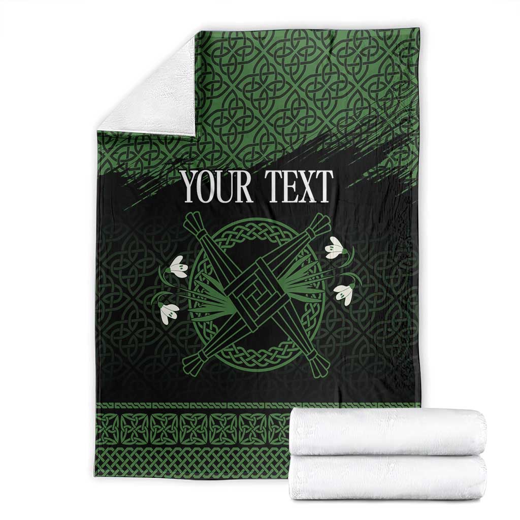 Personalized Imbolc Blessed Celtic Knot Blanket Brigids Cross Symbol - Wonder Print Shop