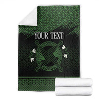 Personalized Imbolc Blessed Celtic Knot Blanket Brigids Cross Symbol - Wonder Print Shop