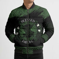 Personalized Imbolc Blessed Celtic Knot Bomber Puffer Jacket Brigids Cross Symbol - Wonder Print Shop