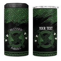 Personalized Imbolc Blessed Celtic Knot 4 in 1 Can Cooler Tumbler Brigids Cross Symbol - Wonder Print Shop