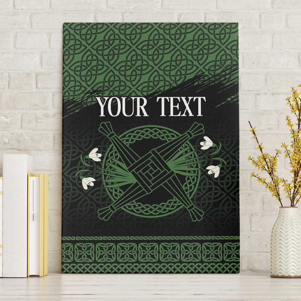 Personalized Imbolc Blessed Celtic Knot Canvas Wall Art Brigids Cross Symbol - Wonder Print Shop