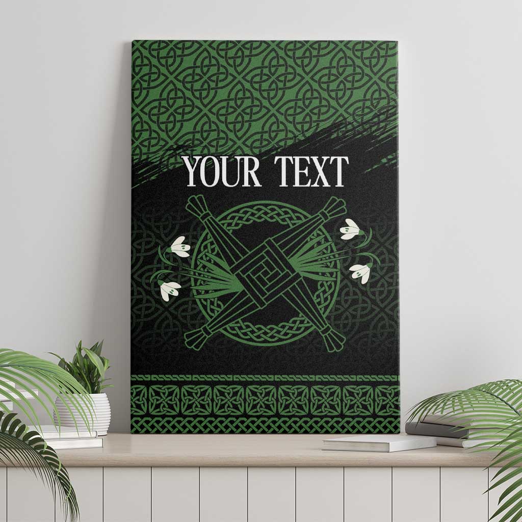 Personalized Imbolc Blessed Celtic Knot Canvas Wall Art Brigids Cross Symbol - Wonder Print Shop