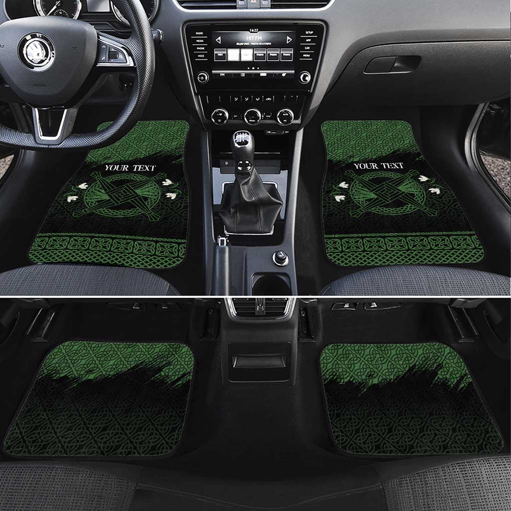 Personalized Imbolc Blessed Celtic Knot Car Mats Brigids Cross Symbol - Wonder Print Shop