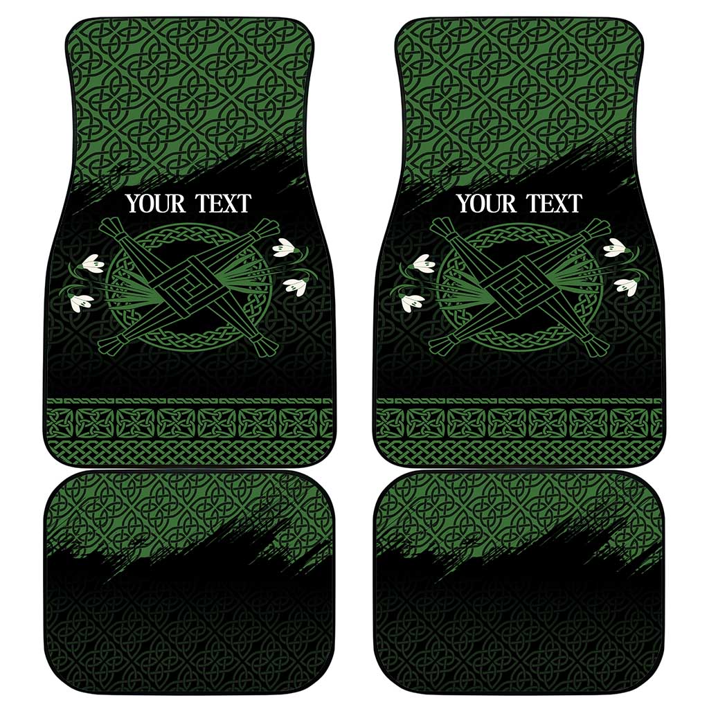 Personalized Imbolc Blessed Celtic Knot Car Mats Brigids Cross Symbol - Wonder Print Shop