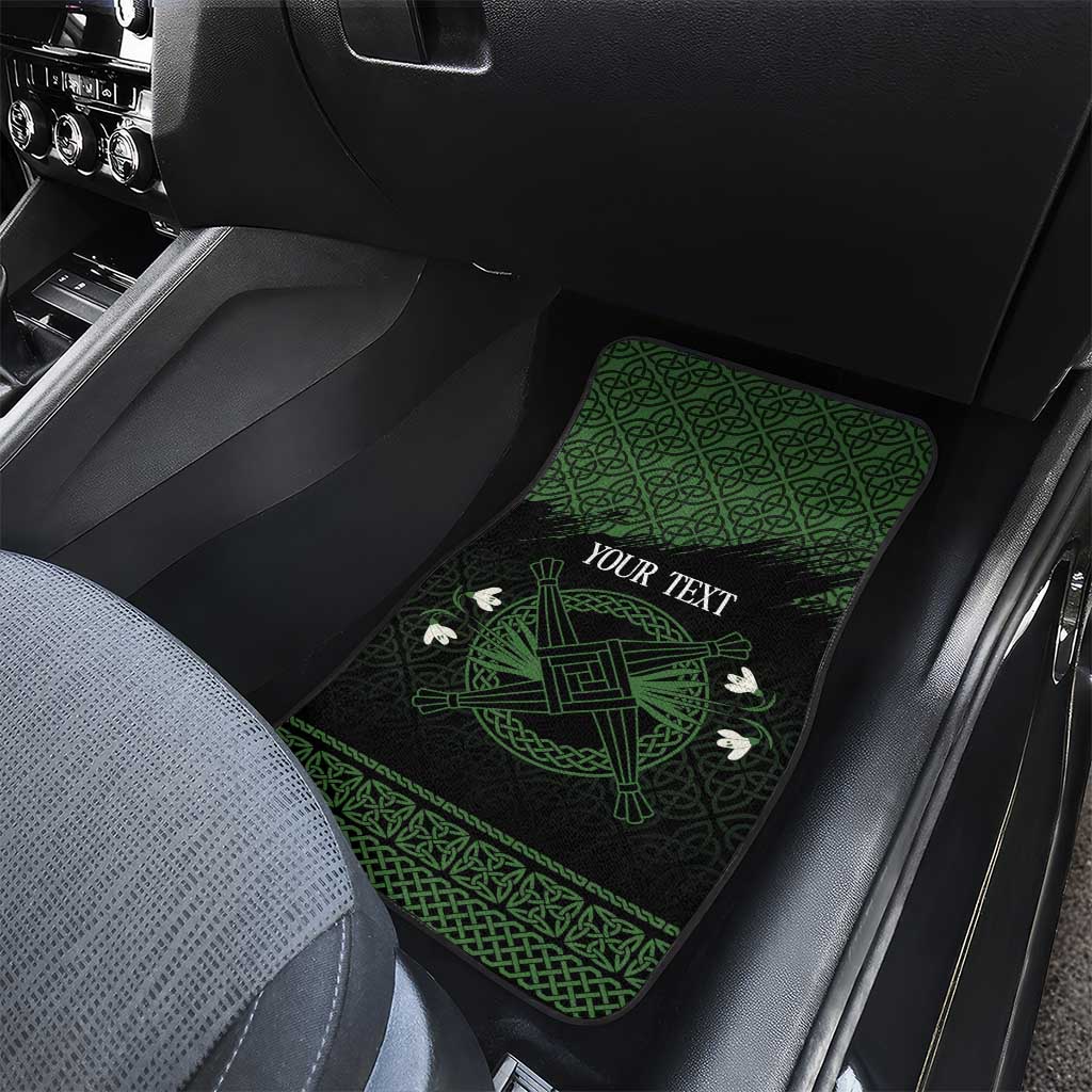 Personalized Imbolc Blessed Celtic Knot Car Mats Brigids Cross Symbol - Wonder Print Shop