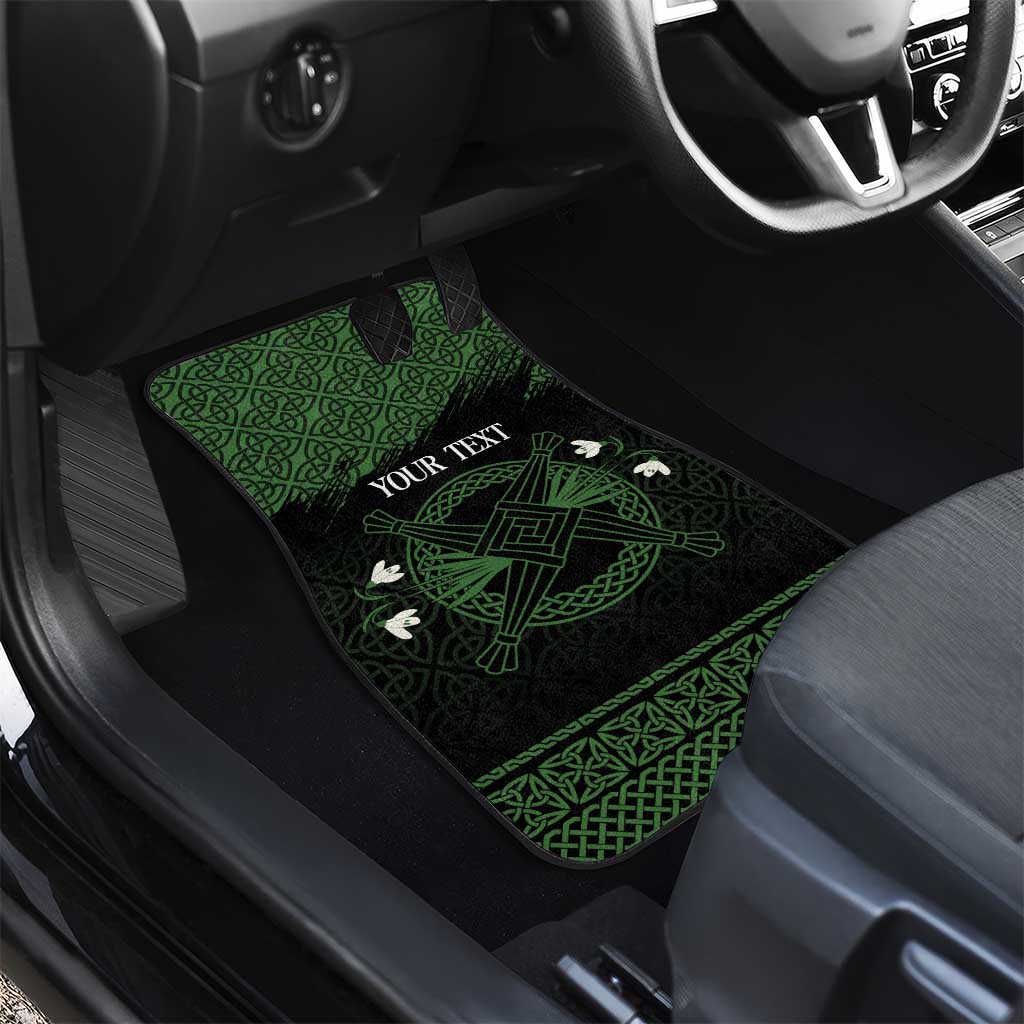 Personalized Imbolc Blessed Celtic Knot Car Mats Brigids Cross Symbol - Wonder Print Shop
