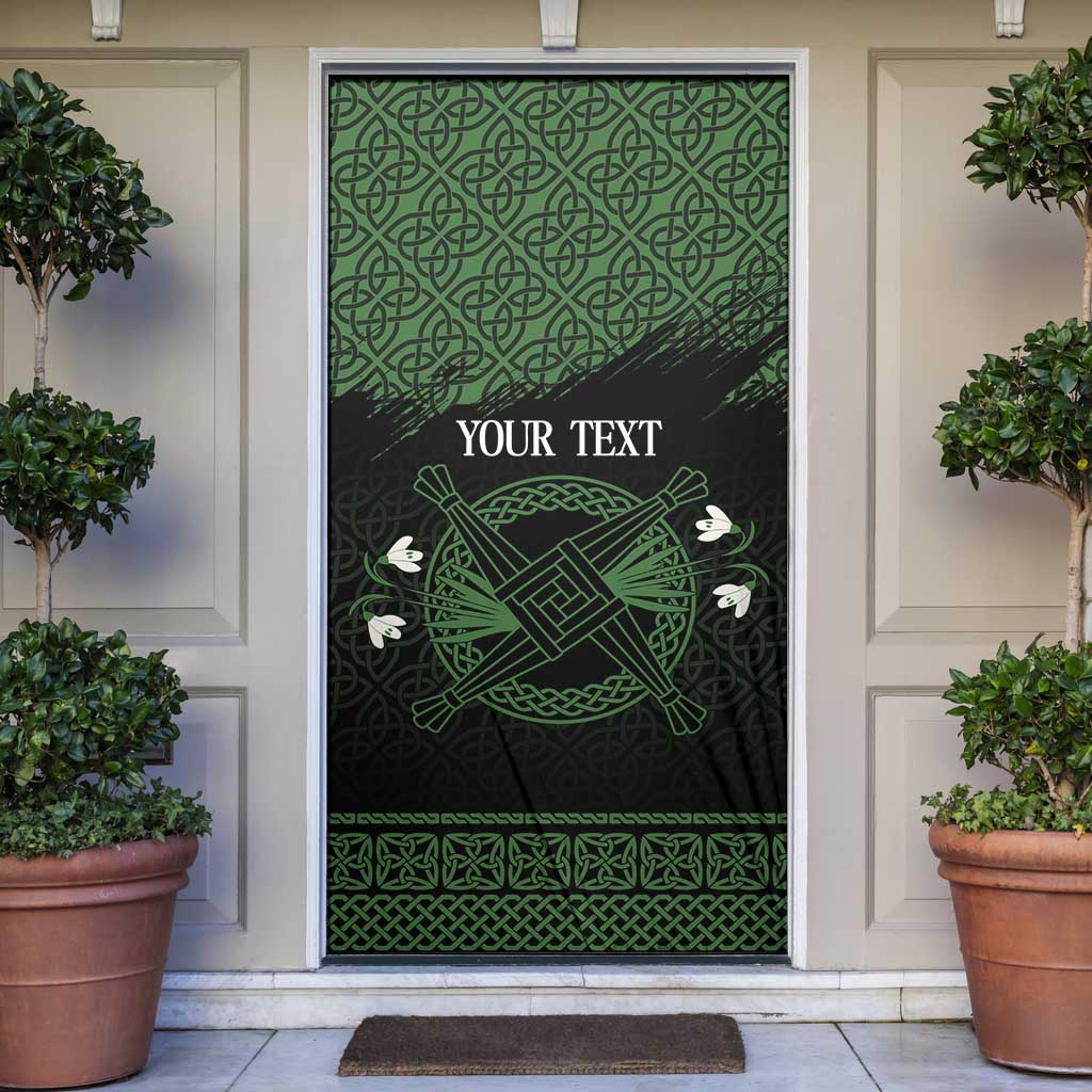 Personalized Imbolc Blessed Celtic Knot Door Cover Brigids Cross Symbol - Wonder Print Shop