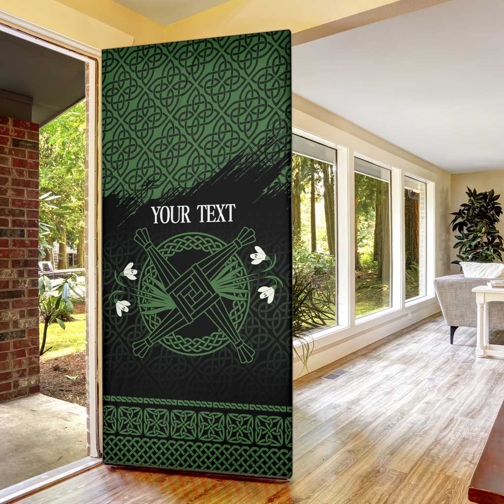 Personalized Imbolc Blessed Celtic Knot Door Cover Brigids Cross Symbol - Wonder Print Shop