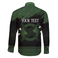 Personalized Imbolc Blessed Celtic Knot Family Matching Long Sleeve Bodycon Dress and Hawaiian Shirt Brigids Cross Symbol - Wonder Print Shop