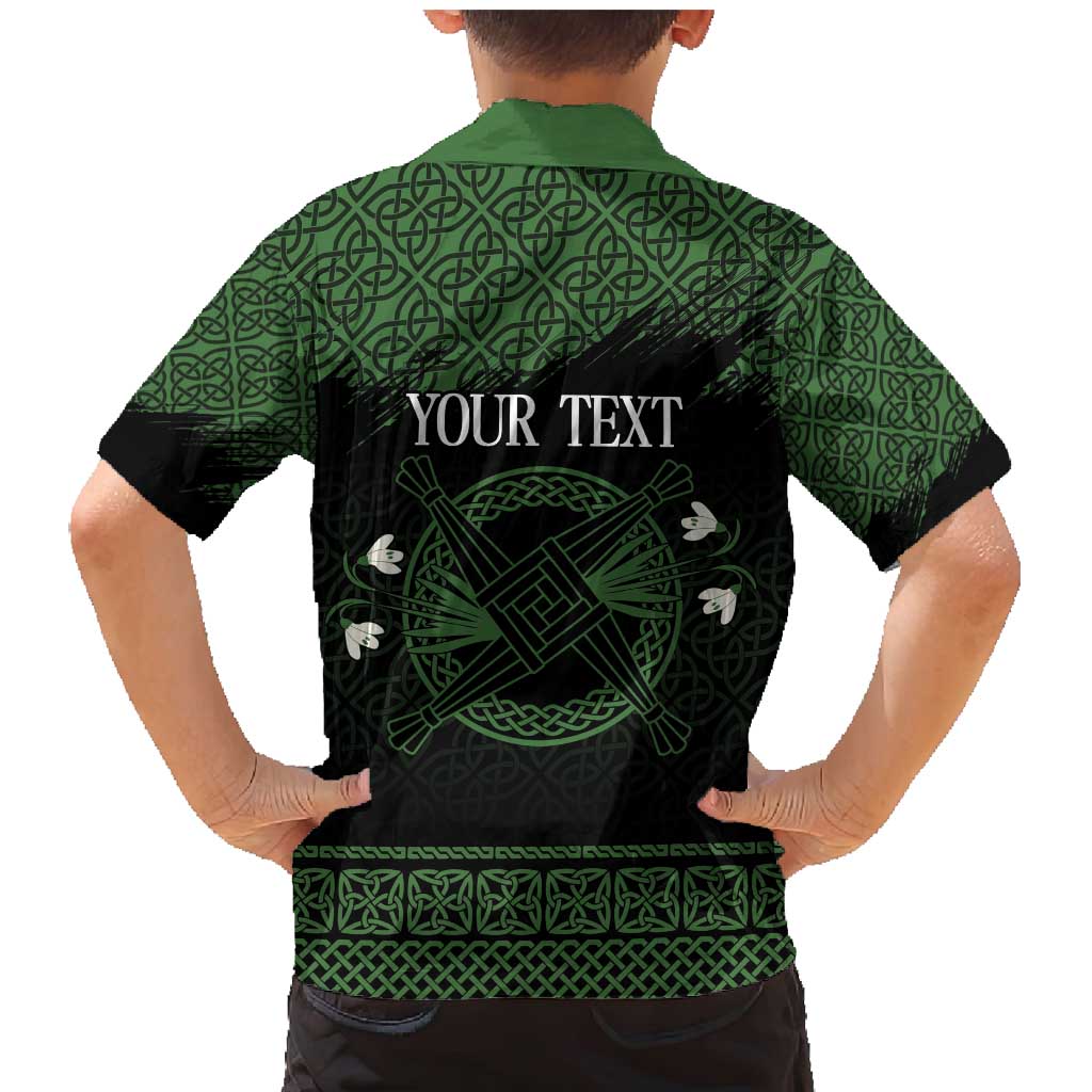 Personalized Imbolc Blessed Celtic Knot Family Matching Mermaid Dress and Hawaiian Shirt Brigids Cross Symbol - Wonder Print Shop