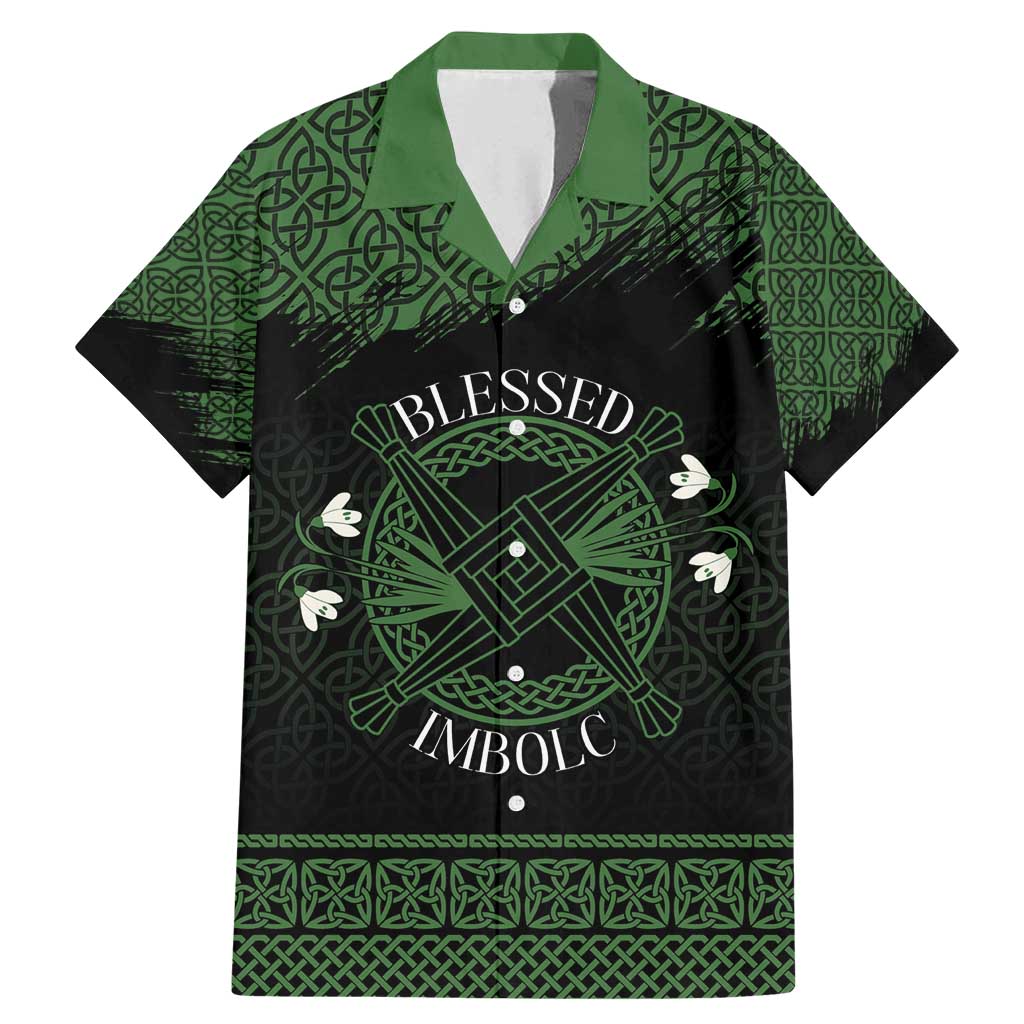 Personalized Imbolc Blessed Celtic Knot Family Matching Mermaid Dress and Hawaiian Shirt Brigids Cross Symbol - Wonder Print Shop