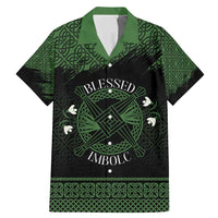 Personalized Imbolc Blessed Celtic Knot Family Matching Mermaid Dress and Hawaiian Shirt Brigids Cross Symbol - Wonder Print Shop