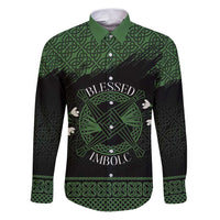 Personalized Imbolc Blessed Celtic Knot Family Matching Puletasi and Hawaiian Shirt Brigids Cross Symbol - Wonder Print Shop