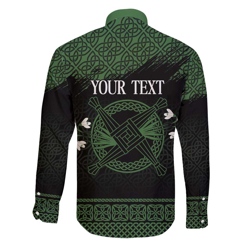 Personalized Imbolc Blessed Celtic Knot Family Matching Short Sleeve Bodycon Dress and Hawaiian Shirt Brigids Cross Symbol - Wonder Print Shop