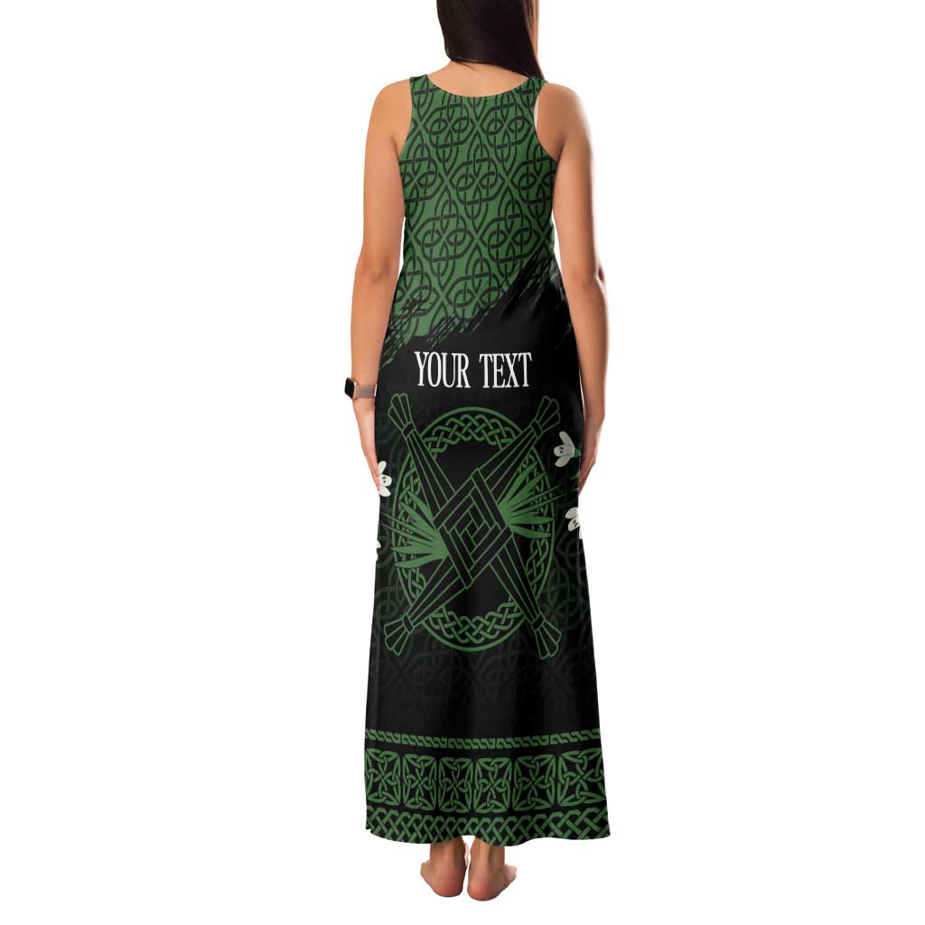 Personalized Imbolc Blessed Celtic Knot Family Matching Tank Maxi Dress and Hawaiian Shirt Brigids Cross Symbol - Wonder Print Shop