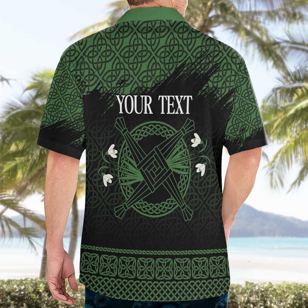 Personalized Imbolc Blessed Celtic Knot Hawaiian Shirt Brigids Cross Symbol - Wonder Print Shop